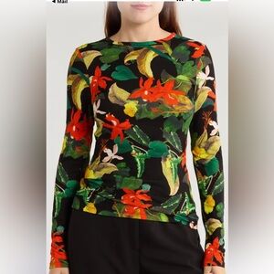 Alice + Olivia Delaina Long Sleeve Top